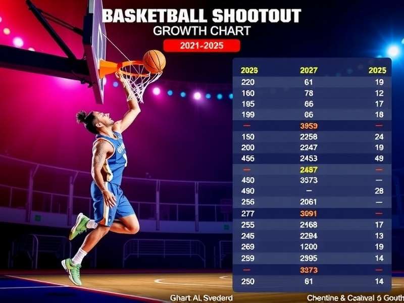 Basketball Shootout India Download Growth Chart 2021-2025